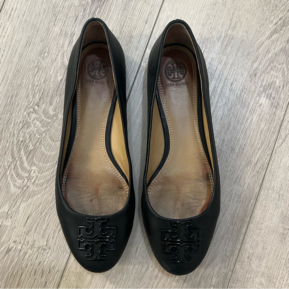 Tory Burch Lowell Flats. Black size 8
